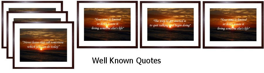 Well Known Quotes Framed Prints